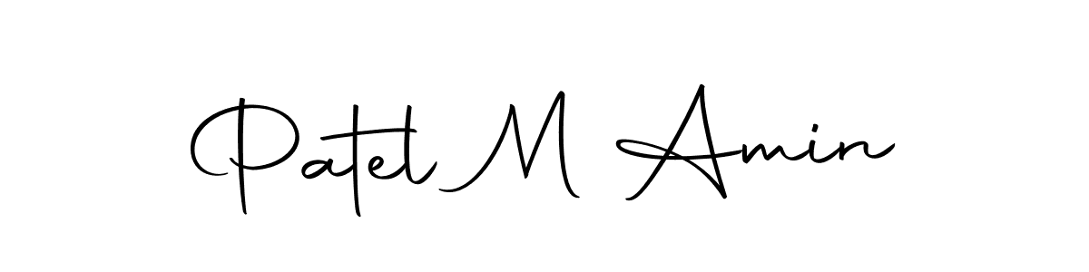 Use a signature maker to create a handwritten signature online. With this signature software, you can design (Autography-DOLnW) your own signature for name Patel M Amin. Patel M Amin signature style 10 images and pictures png