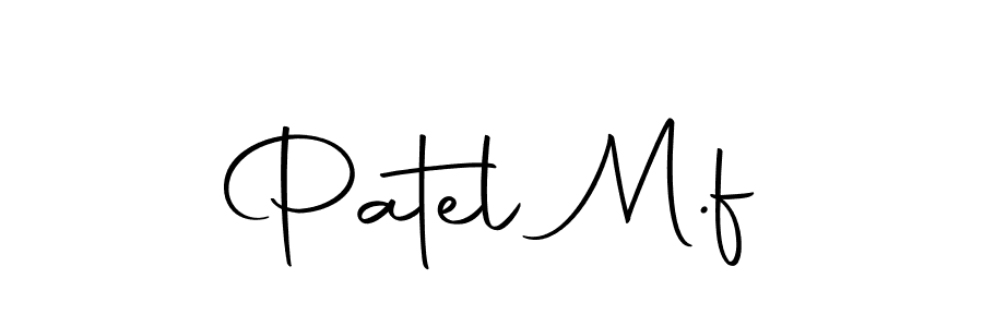 Use a signature maker to create a handwritten signature online. With this signature software, you can design (Autography-DOLnW) your own signature for name Patel M.f. Patel M.f signature style 10 images and pictures png