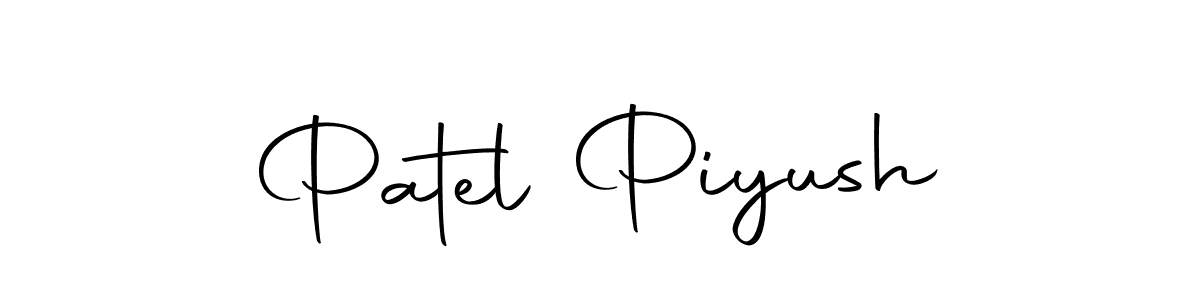 Create a beautiful signature design for name Patel Piyush. With this signature (Autography-DOLnW) fonts, you can make a handwritten signature for free. Patel Piyush signature style 10 images and pictures png