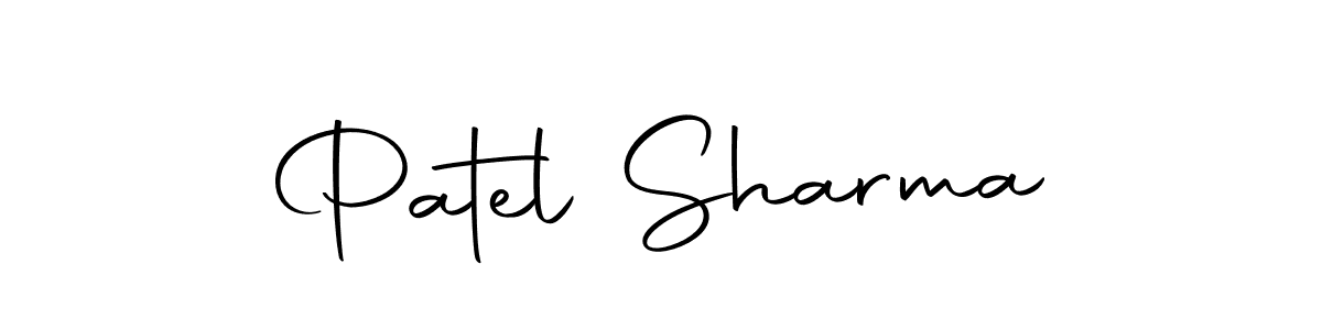 How to make Patel Sharma signature? Autography-DOLnW is a professional autograph style. Create handwritten signature for Patel Sharma name. Patel Sharma signature style 10 images and pictures png
