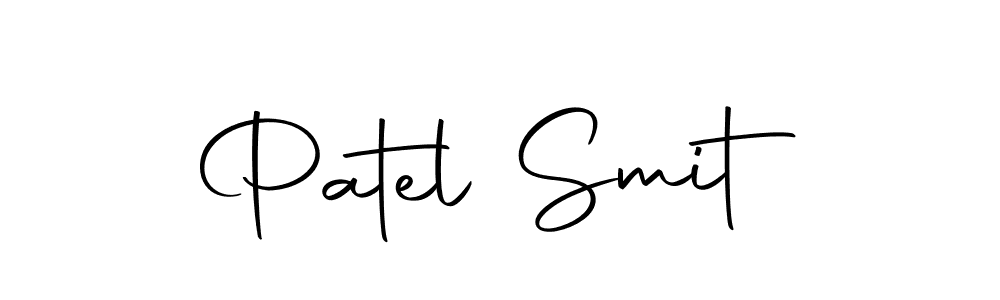 Make a beautiful signature design for name Patel Smit. With this signature (Autography-DOLnW) style, you can create a handwritten signature for free. Patel Smit signature style 10 images and pictures png