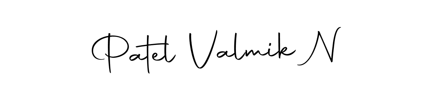Also we have Patel Valmik N name is the best signature style. Create professional handwritten signature collection using Autography-DOLnW autograph style. Patel Valmik N signature style 10 images and pictures png
