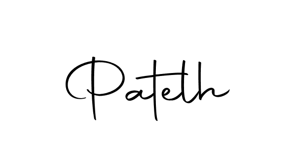 Use a signature maker to create a handwritten signature online. With this signature software, you can design (Autography-DOLnW) your own signature for name Patelh. Patelh signature style 10 images and pictures png