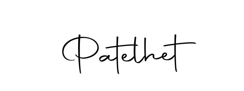 Use a signature maker to create a handwritten signature online. With this signature software, you can design (Autography-DOLnW) your own signature for name Patelhet. Patelhet signature style 10 images and pictures png