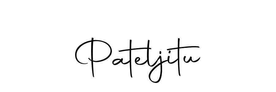 Design your own signature with our free online signature maker. With this signature software, you can create a handwritten (Autography-DOLnW) signature for name Pateljitu. Pateljitu signature style 10 images and pictures png