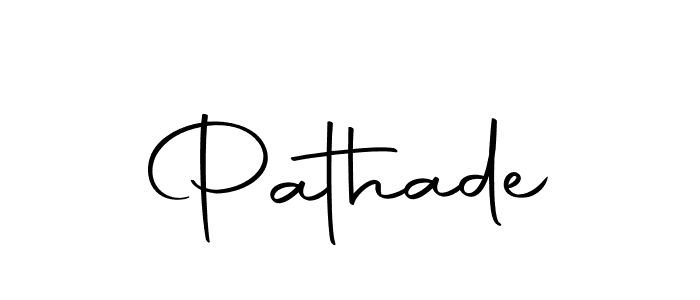 Create a beautiful signature design for name Pathade. With this signature (Autography-DOLnW) fonts, you can make a handwritten signature for free. Pathade signature style 10 images and pictures png