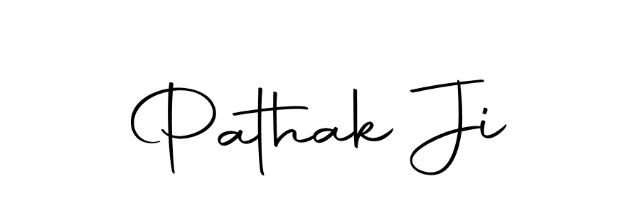 Also we have Pathak Ji name is the best signature style. Create professional handwritten signature collection using Autography-DOLnW autograph style. Pathak Ji signature style 10 images and pictures png