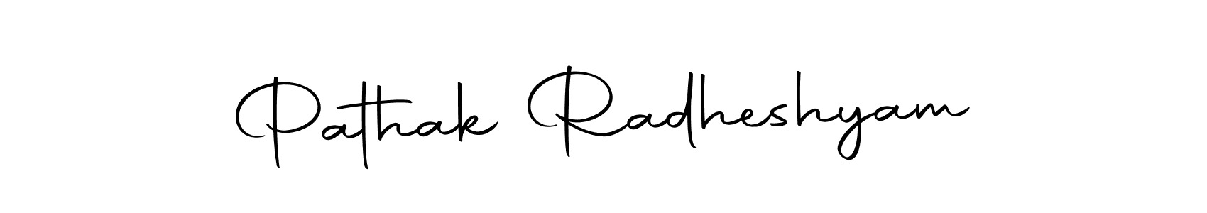 Use a signature maker to create a handwritten signature online. With this signature software, you can design (Autography-DOLnW) your own signature for name Pathak Radheshyam. Pathak Radheshyam signature style 10 images and pictures png