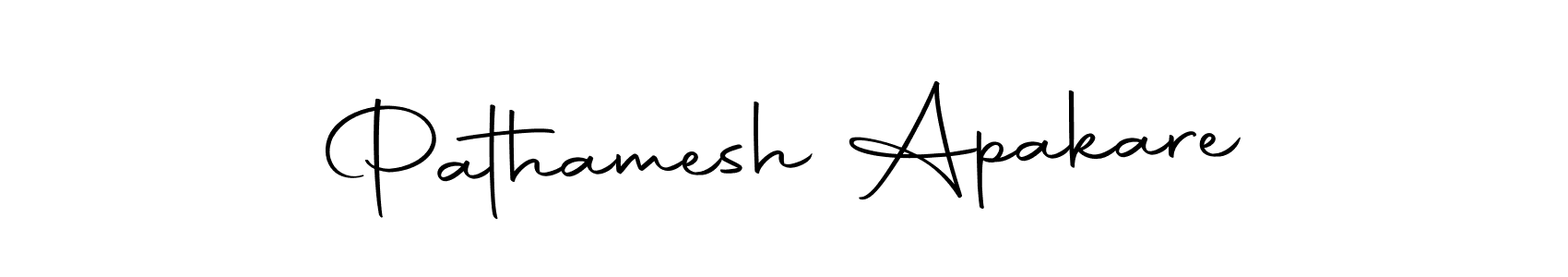 How to make Pathamesh Apakare name signature. Use Autography-DOLnW style for creating short signs online. This is the latest handwritten sign. Pathamesh Apakare signature style 10 images and pictures png