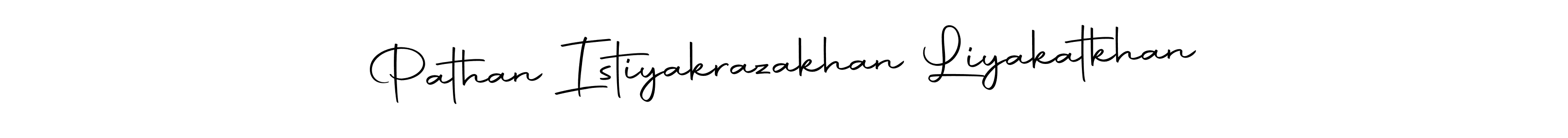 Use a signature maker to create a handwritten signature online. With this signature software, you can design (Autography-DOLnW) your own signature for name Pathan Istiyakrazakhan Liyakatkhan. Pathan Istiyakrazakhan Liyakatkhan signature style 10 images and pictures png