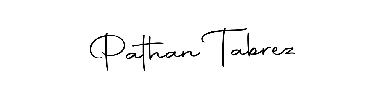 How to make Pathan Tabrez name signature. Use Autography-DOLnW style for creating short signs online. This is the latest handwritten sign. Pathan Tabrez signature style 10 images and pictures png