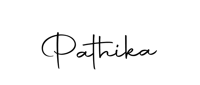 How to make Pathika signature? Autography-DOLnW is a professional autograph style. Create handwritten signature for Pathika name. Pathika signature style 10 images and pictures png