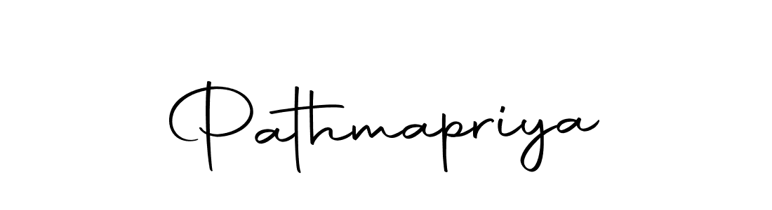Create a beautiful signature design for name Pathmapriya. With this signature (Autography-DOLnW) fonts, you can make a handwritten signature for free. Pathmapriya signature style 10 images and pictures png