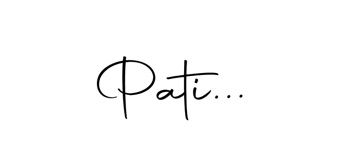 Design your own signature with our free online signature maker. With this signature software, you can create a handwritten (Autography-DOLnW) signature for name Pati.... Pati... signature style 10 images and pictures png