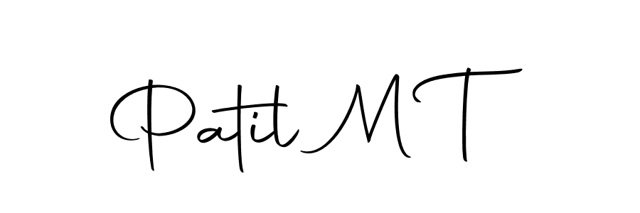 Design your own signature with our free online signature maker. With this signature software, you can create a handwritten (Autography-DOLnW) signature for name Patil M T. Patil M T signature style 10 images and pictures png