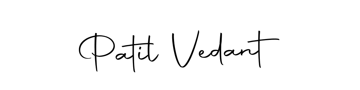 Create a beautiful signature design for name Patil Vedant. With this signature (Autography-DOLnW) fonts, you can make a handwritten signature for free. Patil Vedant signature style 10 images and pictures png