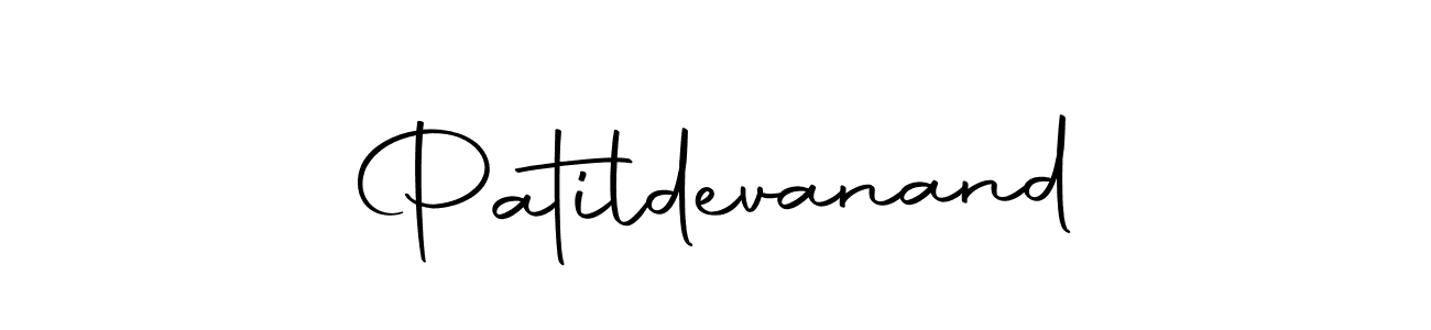 Use a signature maker to create a handwritten signature online. With this signature software, you can design (Autography-DOLnW) your own signature for name Patildevanand. Patildevanand signature style 10 images and pictures png