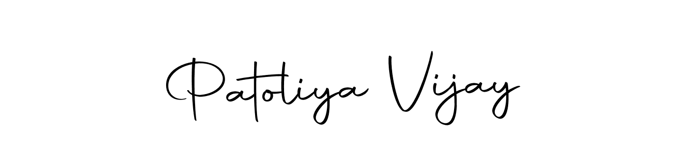 Use a signature maker to create a handwritten signature online. With this signature software, you can design (Autography-DOLnW) your own signature for name Patoliya Vijay. Patoliya Vijay signature style 10 images and pictures png