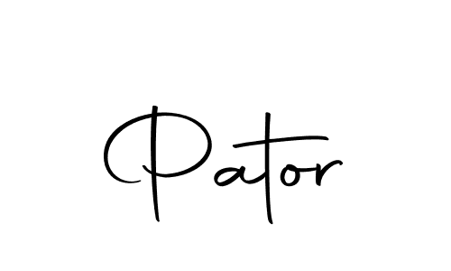 Use a signature maker to create a handwritten signature online. With this signature software, you can design (Autography-DOLnW) your own signature for name Pator. Pator signature style 10 images and pictures png