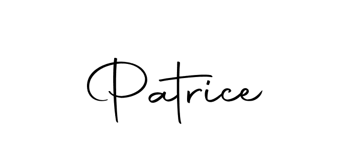 Design your own signature with our free online signature maker. With this signature software, you can create a handwritten (Autography-DOLnW) signature for name Patrice. Patrice signature style 10 images and pictures png