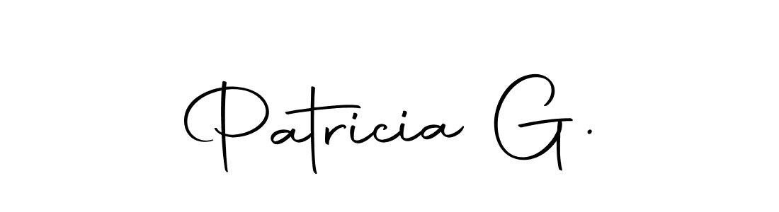 Use a signature maker to create a handwritten signature online. With this signature software, you can design (Autography-DOLnW) your own signature for name Patricia G.. Patricia G. signature style 10 images and pictures png