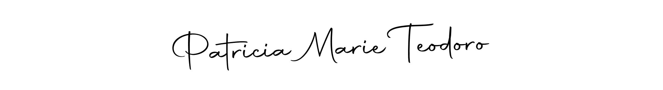 Design your own signature with our free online signature maker. With this signature software, you can create a handwritten (Autography-DOLnW) signature for name Patricia Marie Teodoro. Patricia Marie Teodoro signature style 10 images and pictures png