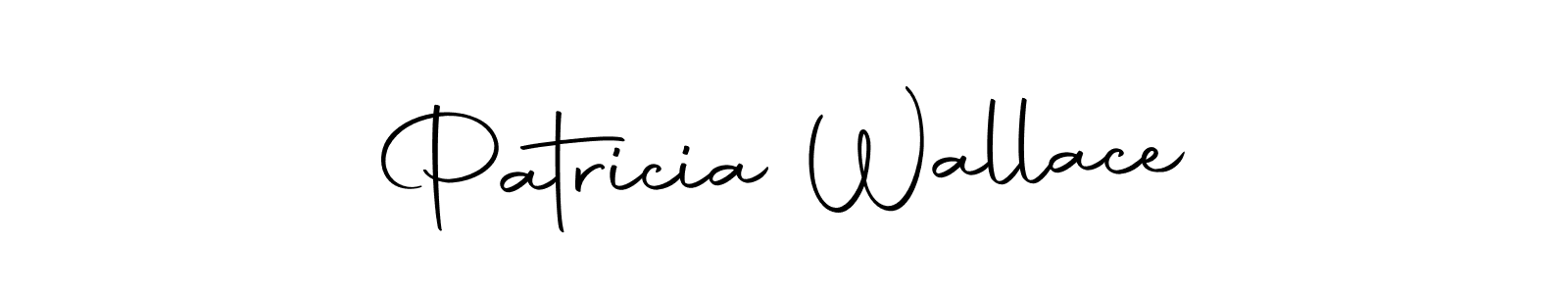 How to make Patricia Wallace name signature. Use Autography-DOLnW style for creating short signs online. This is the latest handwritten sign. Patricia Wallace signature style 10 images and pictures png