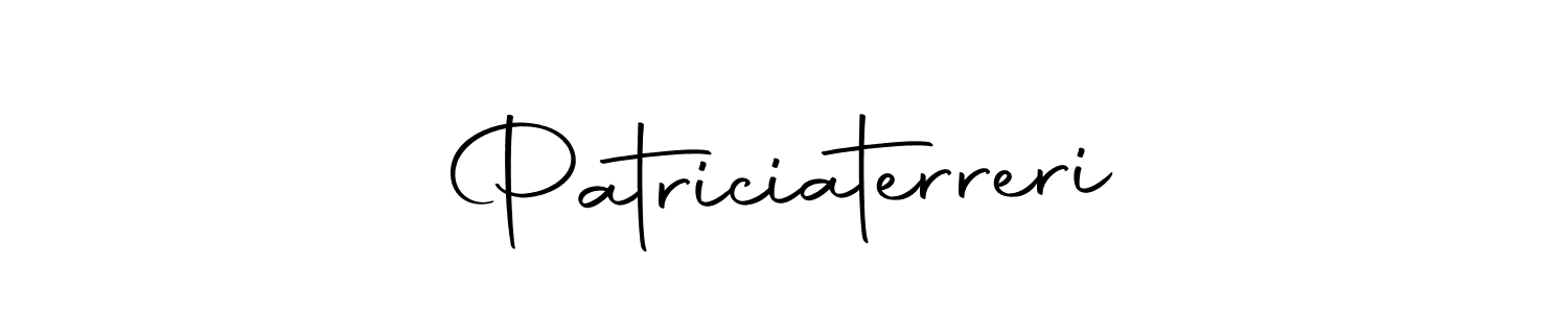 Make a beautiful signature design for name Patriciaterreri. With this signature (Autography-DOLnW) style, you can create a handwritten signature for free. Patriciaterreri signature style 10 images and pictures png