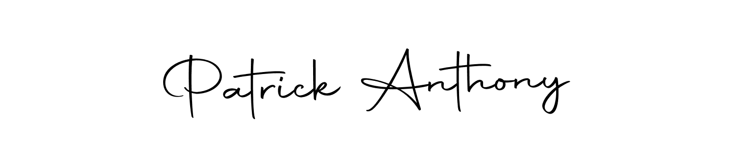 Design your own signature with our free online signature maker. With this signature software, you can create a handwritten (Autography-DOLnW) signature for name Patrick Anthony. Patrick Anthony signature style 10 images and pictures png