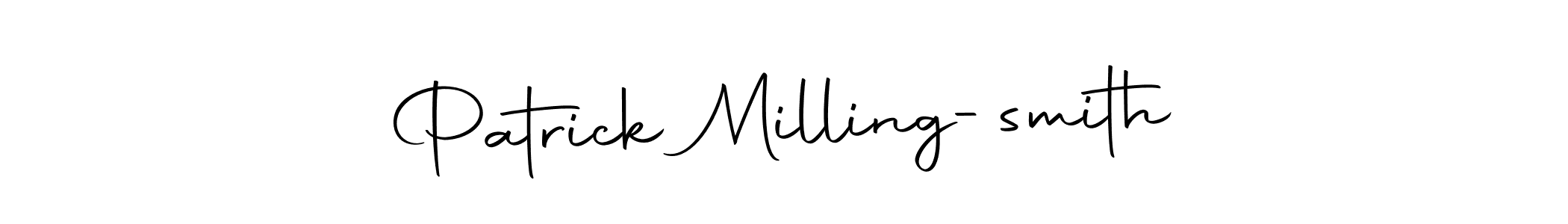 Use a signature maker to create a handwritten signature online. With this signature software, you can design (Autography-DOLnW) your own signature for name Patrick Milling-smith. Patrick Milling-smith signature style 10 images and pictures png