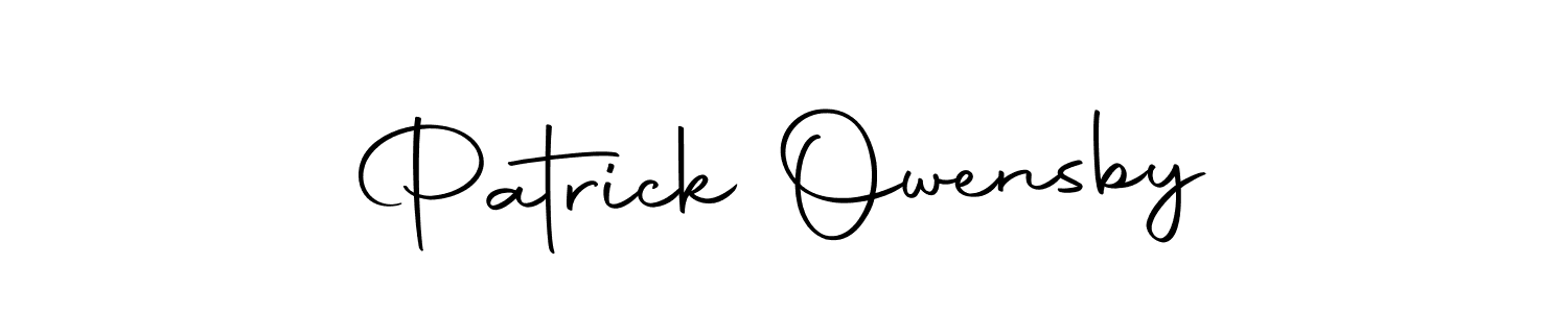 Design your own signature with our free online signature maker. With this signature software, you can create a handwritten (Autography-DOLnW) signature for name Patrick Owensby. Patrick Owensby signature style 10 images and pictures png