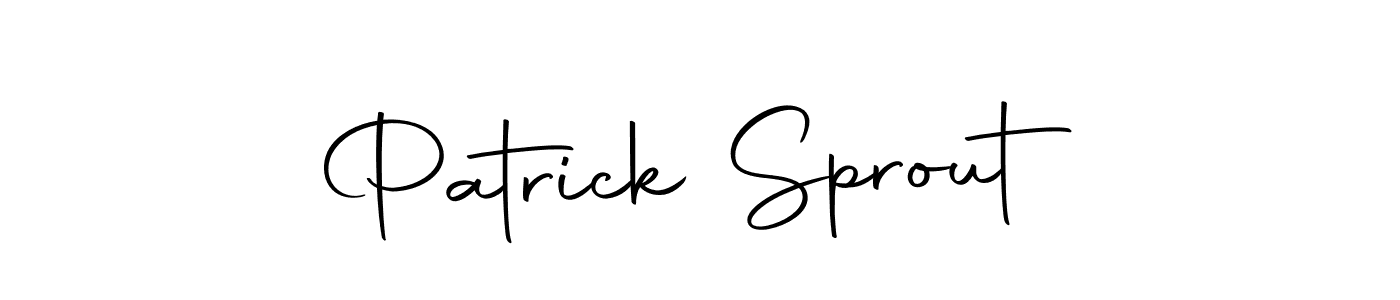 Design your own signature with our free online signature maker. With this signature software, you can create a handwritten (Autography-DOLnW) signature for name Patrick Sprout. Patrick Sprout signature style 10 images and pictures png