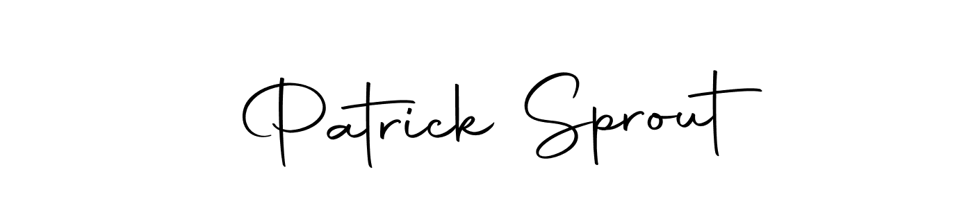 Make a short Patrick Sprout signature style. Manage your documents anywhere anytime using Autography-DOLnW. Create and add eSignatures, submit forms, share and send files easily. Patrick Sprout signature style 10 images and pictures png