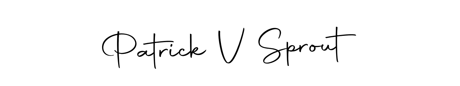 Create a beautiful signature design for name Patrick V Sprout. With this signature (Autography-DOLnW) fonts, you can make a handwritten signature for free. Patrick V Sprout signature style 10 images and pictures png