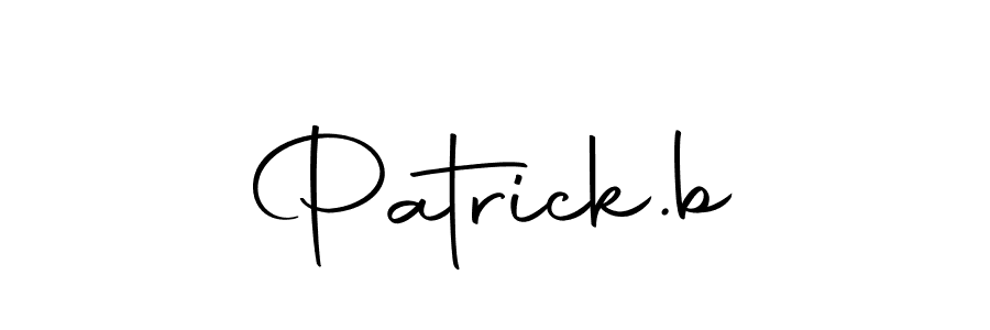 How to make Patrick.b signature? Autography-DOLnW is a professional autograph style. Create handwritten signature for Patrick.b name. Patrick.b signature style 10 images and pictures png