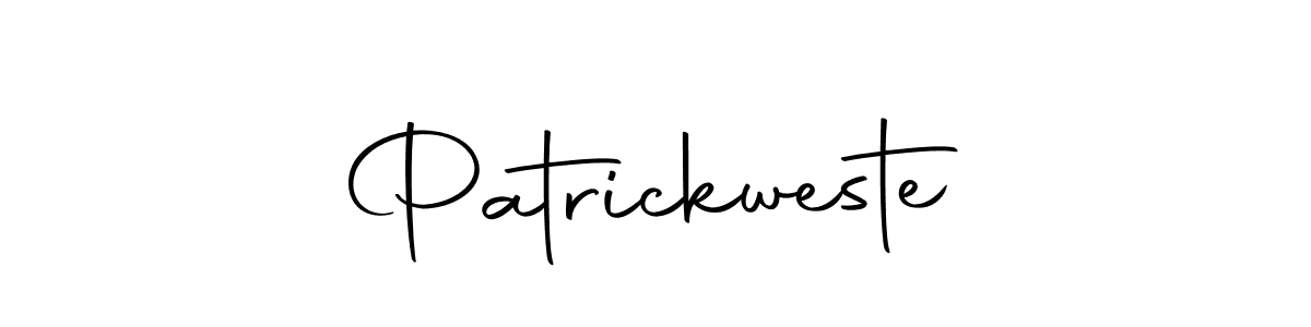 You should practise on your own different ways (Autography-DOLnW) to write your name (Patrickweste) in signature. don't let someone else do it for you. Patrickweste signature style 10 images and pictures png