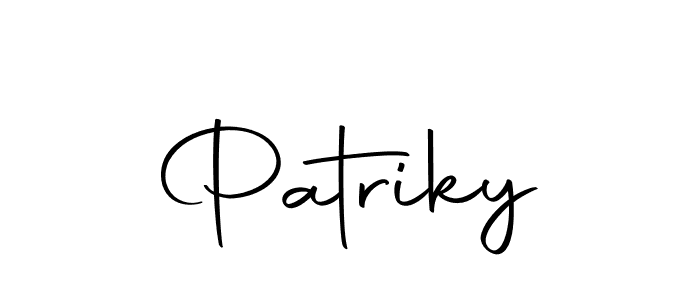 Design your own signature with our free online signature maker. With this signature software, you can create a handwritten (Autography-DOLnW) signature for name Patriky. Patriky signature style 10 images and pictures png