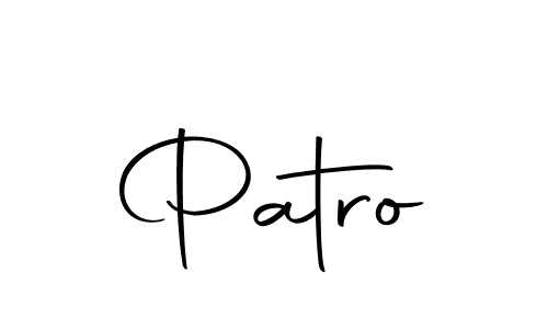 Design your own signature with our free online signature maker. With this signature software, you can create a handwritten (Autography-DOLnW) signature for name Patro. Patro signature style 10 images and pictures png