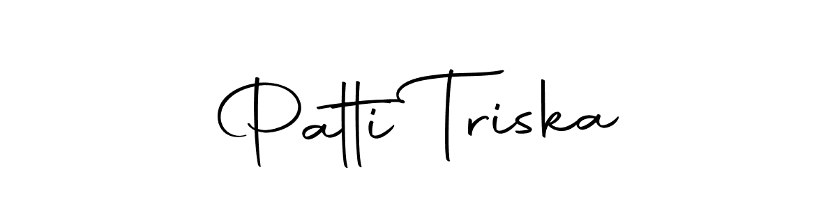 Make a beautiful signature design for name Patti Triska. Use this online signature maker to create a handwritten signature for free. Patti Triska signature style 10 images and pictures png