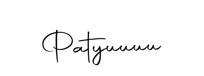 Patyuuuu stylish signature style. Best Handwritten Sign (Autography-DOLnW) for my name. Handwritten Signature Collection Ideas for my name Patyuuuu. Patyuuuu signature style 10 images and pictures png