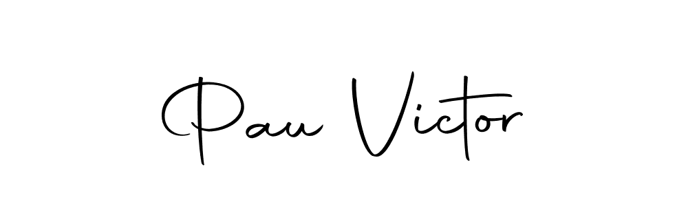 How to make Pau Victor name signature. Use Autography-DOLnW style for creating short signs online. This is the latest handwritten sign. Pau Victor signature style 10 images and pictures png