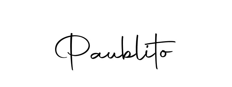 Make a beautiful signature design for name Paublito. Use this online signature maker to create a handwritten signature for free. Paublito signature style 10 images and pictures png