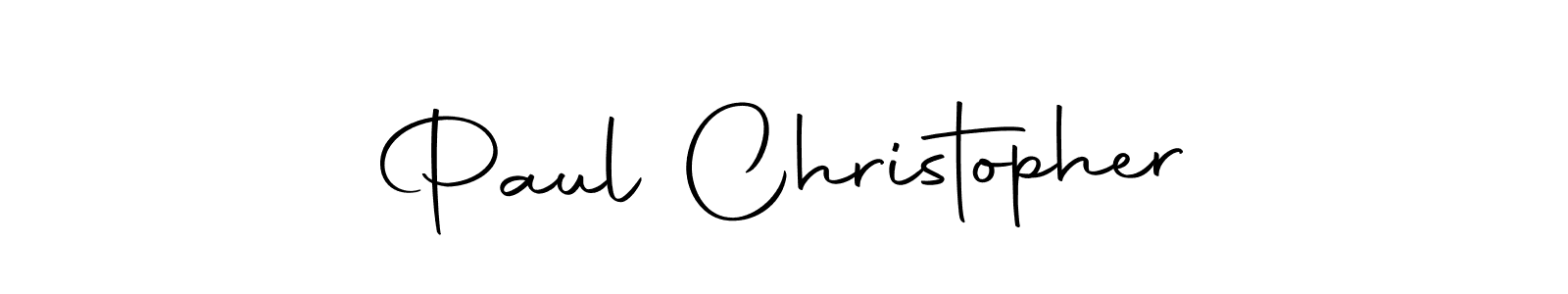 Create a beautiful signature design for name Paul Christopher. With this signature (Autography-DOLnW) fonts, you can make a handwritten signature for free. Paul Christopher signature style 10 images and pictures png