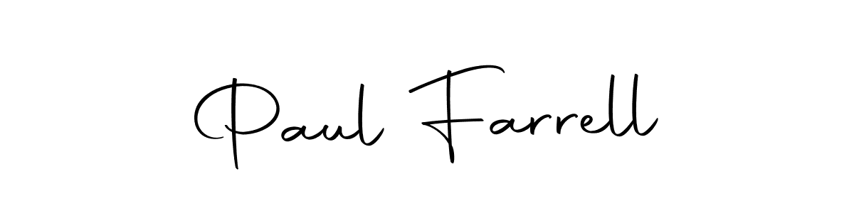 Create a beautiful signature design for name Paul Farrell. With this signature (Autography-DOLnW) fonts, you can make a handwritten signature for free. Paul Farrell signature style 10 images and pictures png