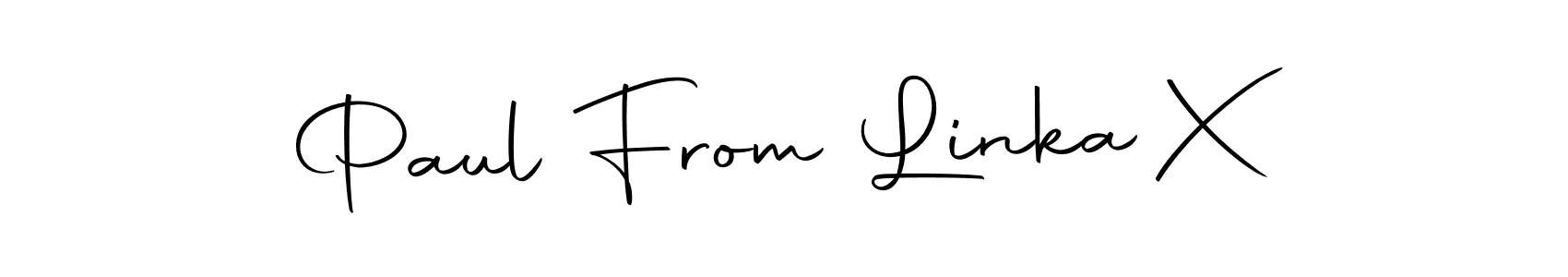 How to make Paul From Linka X name signature. Use Autography-DOLnW style for creating short signs online. This is the latest handwritten sign. Paul From Linka X signature style 10 images and pictures png