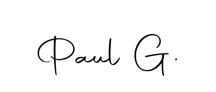 Make a beautiful signature design for name Paul G.. With this signature (Autography-DOLnW) style, you can create a handwritten signature for free. Paul G. signature style 10 images and pictures png