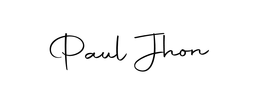 Design your own signature with our free online signature maker. With this signature software, you can create a handwritten (Autography-DOLnW) signature for name Paul Jhon. Paul Jhon signature style 10 images and pictures png