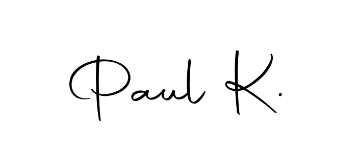 if you are searching for the best signature style for your name Paul K.. so please give up your signature search. here we have designed multiple signature styles  using Autography-DOLnW. Paul K. signature style 10 images and pictures png