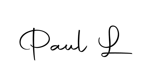 Use a signature maker to create a handwritten signature online. With this signature software, you can design (Autography-DOLnW) your own signature for name Paul L. Paul L signature style 10 images and pictures png