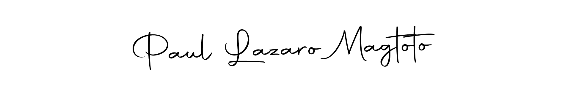if you are searching for the best signature style for your name Paul Lazaro Magtoto. so please give up your signature search. here we have designed multiple signature styles  using Autography-DOLnW. Paul Lazaro Magtoto signature style 10 images and pictures png